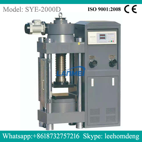2000KN betonin paineen testauskone