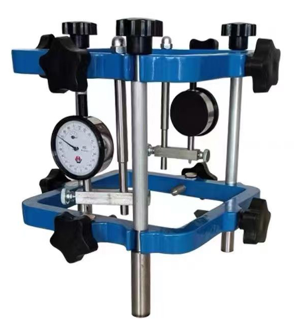 Betonin sylinterin kompressometri-extensometri Elastinen moduulimittari