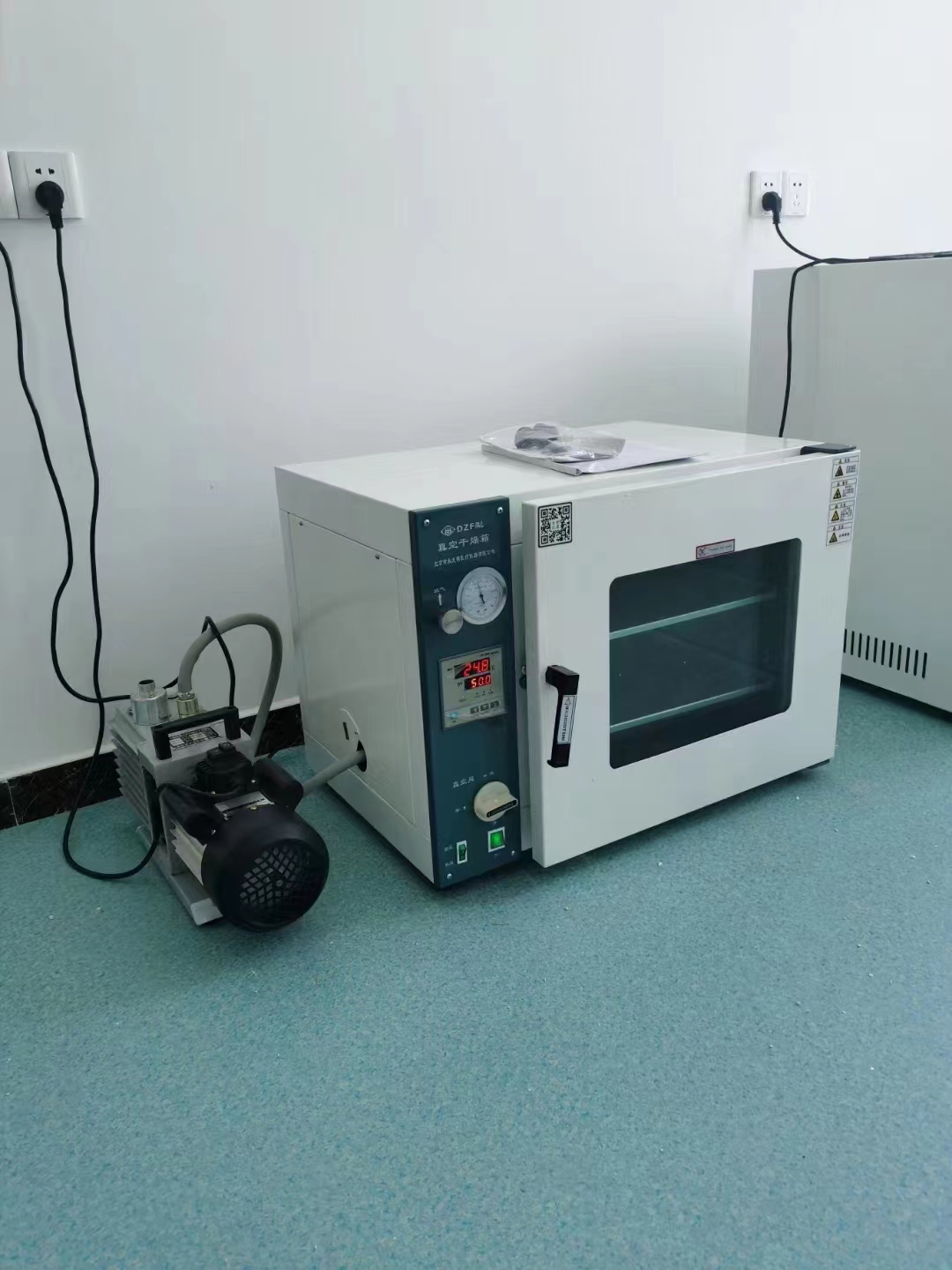 Sähköinen tyhjiö kuivaus uuni laboratorio